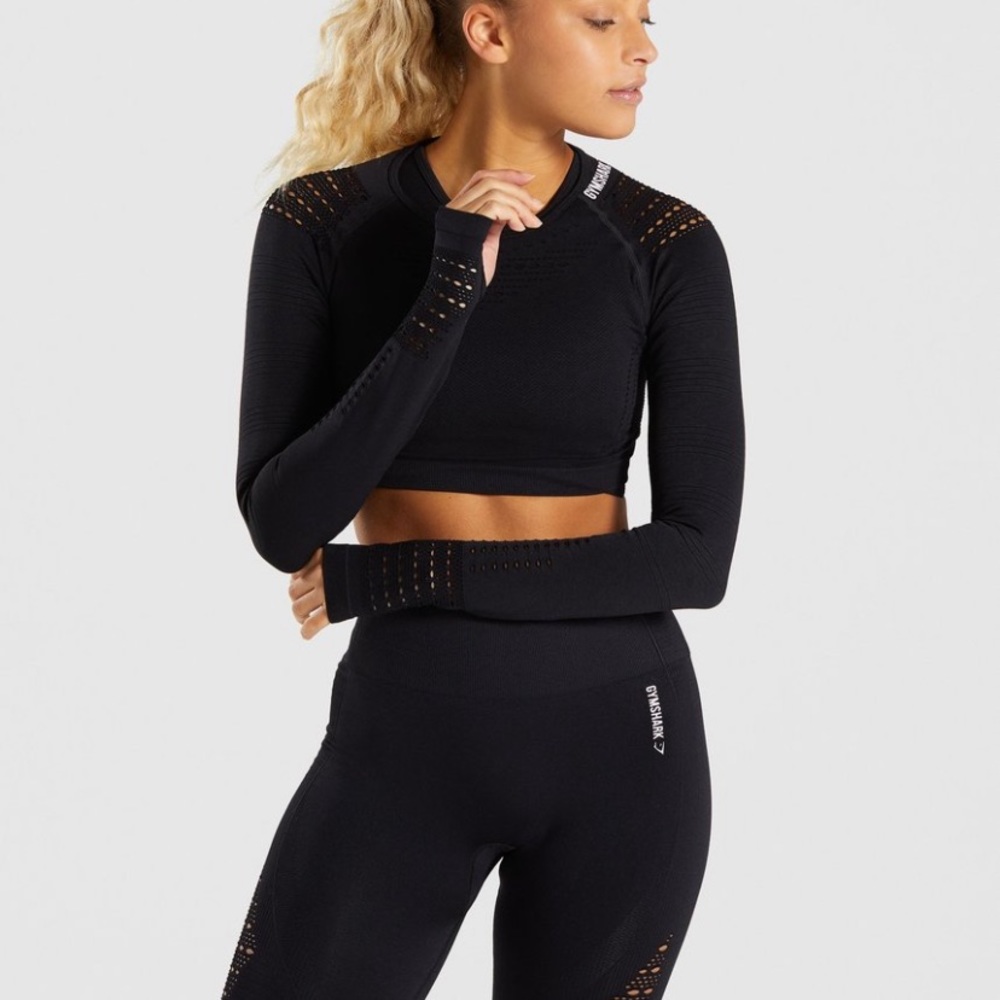 Gymshark flawless knit crop long sleeve